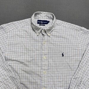 Ralph Lauren Shirt Mens Extra Large Plaid Classic Fit Button Down Dress Shirt‎